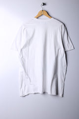 Vintage 90's Adidas Samba Tee White