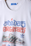 Vintage 90's Adidas Samba Tee White