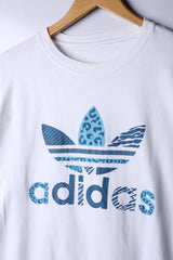 Vintage 90's Adidas Tee White