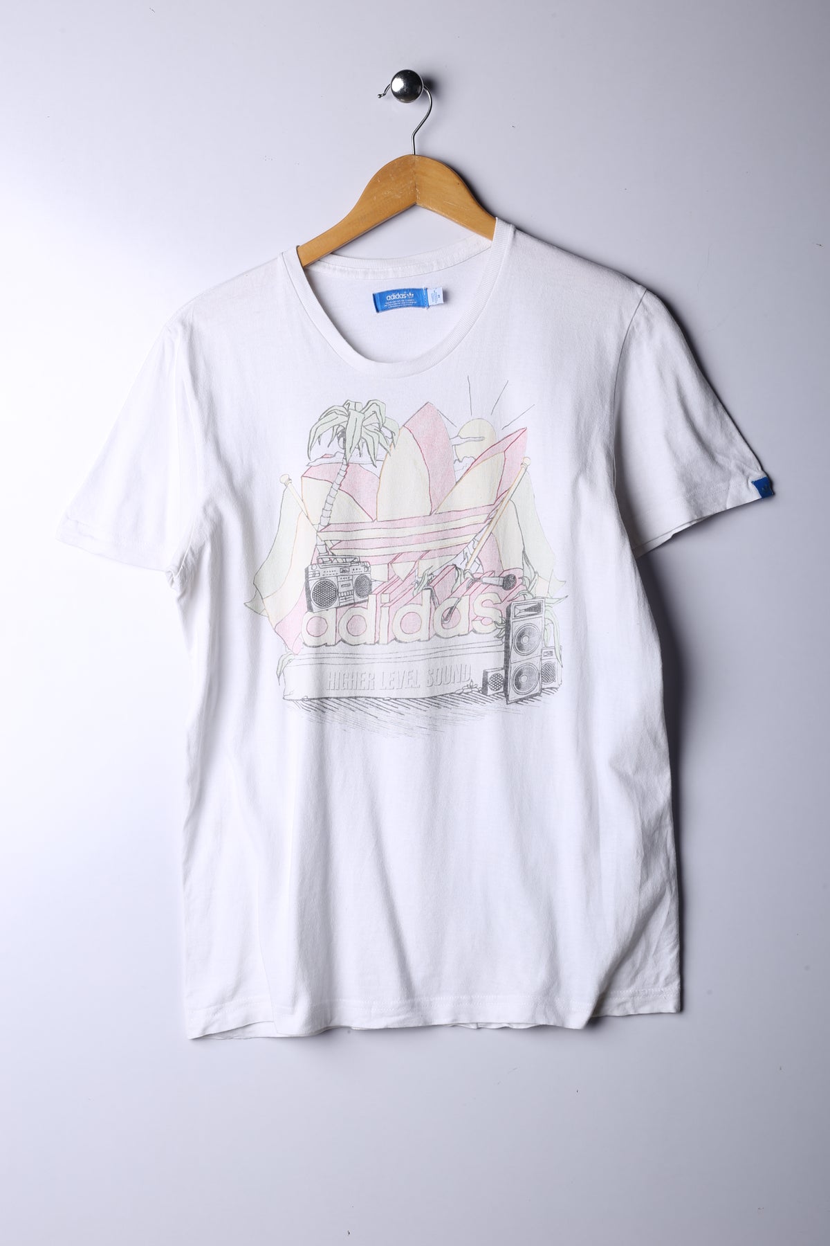 Vintage 90's Adidas Tee White