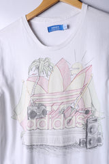 Vintage 90's Adidas Tee White