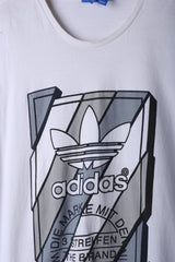 Vintage 90s Adidas Tee White